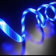 1m Magnetic Charging Mobile Phone Cable USB Type C Flow Luminous Lighting Data Wire for Samsung Huawei xiaomi LED Micro cable 2024 - buy cheap