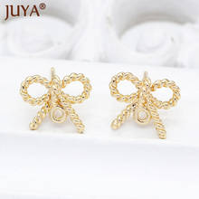 Fashion 1Pair Twist Bowknot Earrings Hook DIY Earring Finding For Handmade Gift Jewelry Accessories 2024 - buy cheap