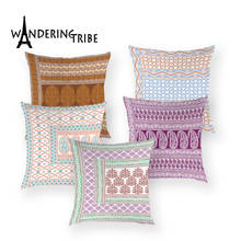 Farmhouse Nordic Cushion Cover Geometric Floral Pillows Case Polyester Pillowcases Plant Decor Sofa Cushions Covers Kissenbezug 2024 - buy cheap