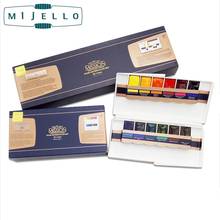 MIJELLO Gold Silvery Solid Watercolor Pigment Professional Painters Portable Paint Sketching 24/20/12 Color Own Color Palette 2024 - buy cheap