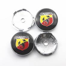 4pcs 60mm Wheel Center Hub Caps Car Emblem Badge Logo Wheel Center Cap For Fiat Viaggio Abarth Punto 124 125 500 Car Styling 2024 - buy cheap