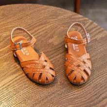 Zapatos de verano para niñas pequeñas, sandalias romanas de princesa, con recortes 2024 - compra barato