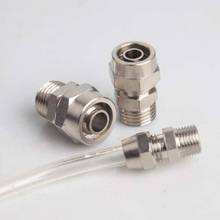 Copper Pneumatic Connector  PC 4 6 81012 Mm Tube To M5 M6 1/8 1/4 3/8 1/2 Fast Thread Direct Head  Pu Tube Nylon Tube  PC 2024 - buy cheap