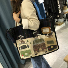 High Quality Women Canvas Handbags Large Capacity Ladies Shoulder Messenger Bags Designer Female Big Casual Travel Tote Bags New 2024 - buy cheap
