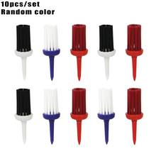 10Pcs/set Random Color Plastic Golf Tee Brush Portable 52mm Golf Tee Brush Driver Golf Training Aids 2024 - buy cheap