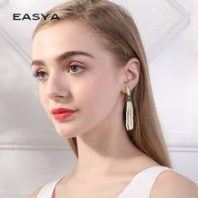 Женские серьги с белым жемчугом EASYA, простые серьги в Корейском стиле, свадебные модные ювелирные изделия 2024 - купить недорого