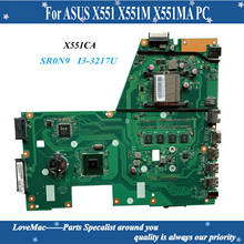 High quality X551CA for ASUS X551 X551M X551MA PC Laptop Motherboard SR0N9 I3-3217U 100% tested 2024 - buy cheap