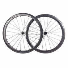 Ruedas de carbono de 1369g para bicicleta de carretera, juego de ruedas asimétricas de 42mm, 25mm, sin cámara, 10v, 11v, 12v 2024 - compra barato