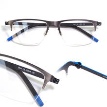 Óculos intra-auriculares sem parafuso, óculos de metal, armação ótica, ultra leve, flexível, para homens, óculos de prescrição para miopia 2024 - compre barato