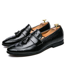 Sapatos casuais masculinos moda vestido de negócios mocassins macios mocassins sapatos de couro de alta qualidade gommino zapatos chaussure 2024 - compre barato