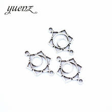 YuenZ 30pcs New Product Antique silver color flower Charms Pendant Jewelry Metal Alloy Jewelry Marking 20*13mm Q1143 2024 - buy cheap