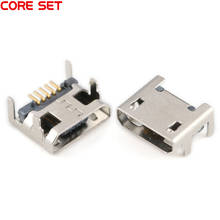 20pcs/lot MiniUSB Micro USB-5P 4 foots Female Connector For Mobile Phone Micro USB Jack Connector 5P Charging Socket DIP 2024 - buy cheap