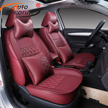 Autodecorun personalizado couro do plutônio tampas de assento do carro para volvo v60 conjuntos capa de assento para carros estilo acessórios assentos protetor almofada 2024 - compre barato