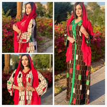 Robe kaftan eid mubarak muçulmano hijab cetim abaya dubai moda xadrez impressão maxi vestido para mulher marroquino árabe islam vestuário 2024 - compre barato