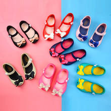Детская обувь, Новое поступление 2018 года, летние сандалии для девочек, детская обувь, ПВХ, прозрачная пляжная принцесса Meisjes Schoenen 2024 - купить недорого