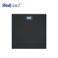Wallpad-interruptor basculante de pared con indicador LED, tecla de función, solo módulo de plástico blanco y negro, 1 Gang 2 Way 1 Way 2024 - compra barato