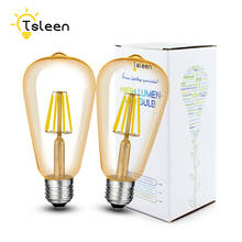 LED Decoration Filament Gold Bombillas Led Lamp 4W LED Edison Bulbs Light Rope Lamp Bulb Chandelier E27 ST64 8W 12W 16W Vintage 2024 - buy cheap