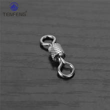 1000 pcs Hot Wholesale Copper Alloy Rolling Ball Bearing Impressed Swivel Connector Sea Fishing Tackle Accessories Tool Pesca 2024 - buy cheap