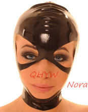 Sexy design Women Full Face Mask handmade Latex Hood Open Eye and Nose Holes fetish customize size  wonder cosplay costume 2024 - buy cheap