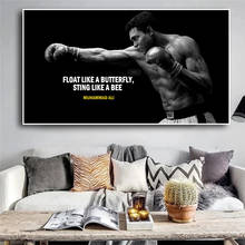 Muhammad Ali Boxing Inspirational Figure Art Canvas Paintings Wall Art Posters Prints Wall Pictures for Living Room Home Cuadros 2024 - buy cheap