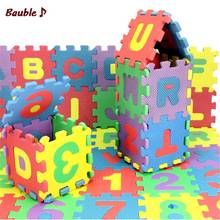36 шт. 6 см * 6 см * 0,8 см экологичный Английский алфавит Arabia Numeral EVA Foam Puzzle Play Puzzle Детские игрушки для детей 2024 - купить недорого