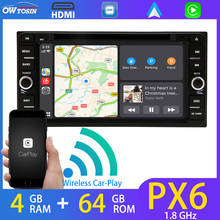 PX6 4+64G Android 10 Car Multimedia Player For Toyota Corolla EX Vitz Echo Terios Land Cruiser 100 series GPS Navi Radio Carplay 2024 - buy cheap