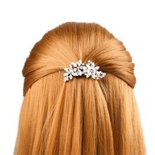 1Pc Women's Rhinestone Crystal Hair Clip Hairpins Comb Flower Mariage Bride Bridesmaid Wedding Party Hair Jewelry Accessories 2024 - buy cheap
