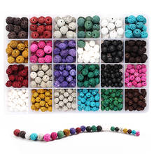 515pcs Lava Beads Bulk Natural Stones Beads for Jewelry Making Lava Stone Beads Volcanic Bracelet DIY Beads Decoration Craft Kit 2024 - buy cheap
