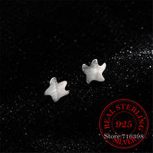 Stud Earrings For Woman 925 Sterling Silver Simple Starfish Earrings Fashion Statement Jewelry Pendientes 2024 - buy cheap