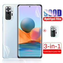 Película de hidrogel para xiaomi redmi note 10 pro, protector de pantalla frontal y trasera, cristal para cámara, 10pro, note 10 pro 2024 - compra barato