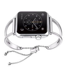 Ремешок для часов, из нержавеющей стали для Apple Watch 4/5, 40/44 мм, ремешок для часов iwatch series 3/2/1, 38/42 мм 2024 - купить недорого