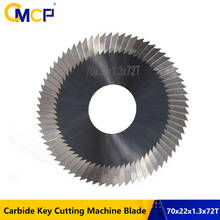 CMCP 1pc Carbide 70x22x1.3x72T Circular Cutting Disc For Horizontal Key Machine Milling Cutter Key Cutting Blade 2024 - buy cheap