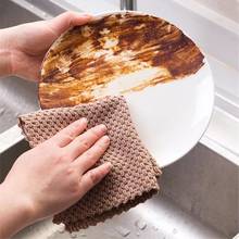 Тряпки для протирания посуды, эффективные впитывающие полотенца из микрофибры, для уборки дома, кухни 2024 - купить недорого