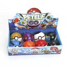 Pokeball Original, 8 Uds. De bolas + 8 Uds. Figuras en miniatura de juguete para niños, juguetes de Pokemon con caja 2024 - compra barato