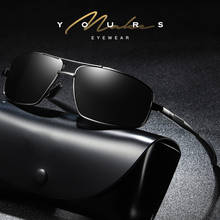 High-end Squared Driver Sun Glasses Polarized Mirror Sunglasses Custom Made Myopia Minus Prescription Lens -1 to -6 2024 - buy cheap