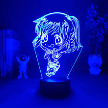 Lâmpada 3d de ataque de anime em titan, luz para decoração de quarto, presente para crianças, atmosfera noturna, iluminação acrílica 2024 - compre barato