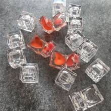 5pcs 1G Transparent Mini Empty Square Cosmetic Lipstick Container Plastic Heart Shape Clear Cute Small Lip Rouge Case Lip Box 2024 - buy cheap