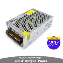 Fuente de alimentación Variable DC28V 7.1A 200W transformador del conductor 110V 220V AC DC 28V SMPS para maquinaria de cámara CCTV Motor eléctrico 2024 - compra barato