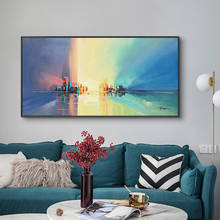 Abstract ModernLandscape Oil Painting On Canvas Poster Print Wall Art Abstract Building Pictures For Living Room Decor No Frame 2024 - buy cheap