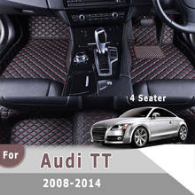 Alfombrillas de coche personalizadas RHD para Audi TT 2014, 2013, 2012, 2011, 2010, 2009, 2008 (4 plazas), accesorios de interior, alfombras de coche con estilo 2024 - compra barato