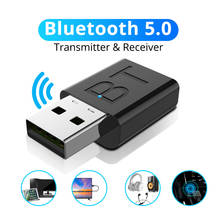 Bluetooth 5.0 Audio Receiver Transmitter Mini 3.5mm AUX Stereo Wireless Bluetooth Adapter For Car TV PC Speaker Headphone 2024 - buy cheap
