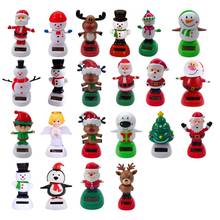 Car Dashboard Decoration Solar Powered Dancing Snowmen And Santa Claus Toy Car Ornaments Car Accessories 2024 - buy cheap