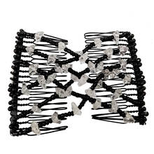 Magic Hair Comb Ladies Bead Stretchy Women Hair Combs Professional Double Magic Slide Metal Comb Clip Hairpins CD007 2024 - buy cheap