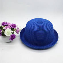 Соломенная плетеная шляпа-котелок для взрослых и детей, для мужчин и женщин, с полями, летняя пляжная дорожная шляпа-котелок с защитой от солнца, U29 2024 - купить недорого