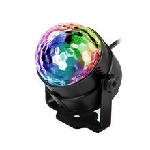 RGB DJ Disco Stage Light Remote Control LED Ball Projector Lamp KTV Bar Club Party Supplies US/EU Plug 2024 - buy cheap