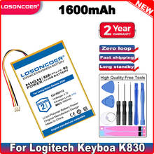 LOSONCOER-batería para teclado de 1600mAh, 533-000112, L/N 1406, para Logitech, sala de estar, Keyboa, K830 2024 - compra barato