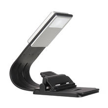 Clipe flexível no diodo emissor de luz luz da noite booklight usb recarregável led leitura livro luz para leitores ebook