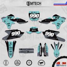 DSMTECH Customized Team Graphics Backgrounds Decals 3M Custom Stickers For 14-18  YZ250F 15-19 YZ250FX WRF250 14-17 YZ450F  008 2024 - buy cheap