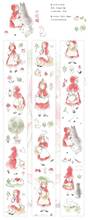 Fairy Little Red Cap Girl Washi Tapes Bullet Journal Masking Tape Adhesive Tape DIY Scrapbooking Washi Stickers 2024 - buy cheap