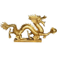 Gifts Handmade Pure Copper Chinese Dragon Lucky Feng Shui Ornaments Car Decoration Office Home Decor China Zodiac Dragon Tea Pet 2024 - buy cheap